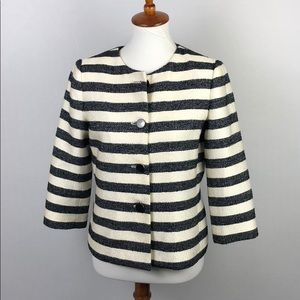 TALBOTS STRIPED BLAZER